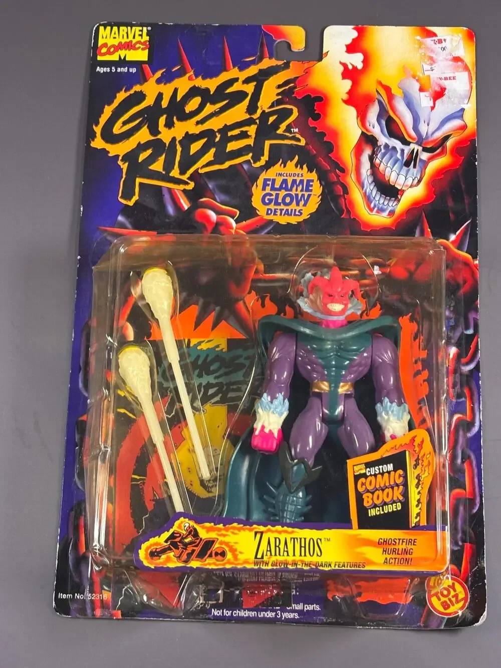 Vintage Ghost Rider Action Figure Zarathos Ghostfire Toybiz Marvel 1996 New
